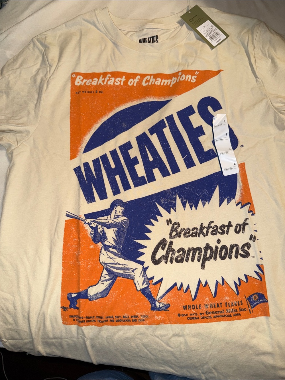 NWT Goodfellow & Co Wheaties  'Breakfast of Champions' Graphic Tee  L